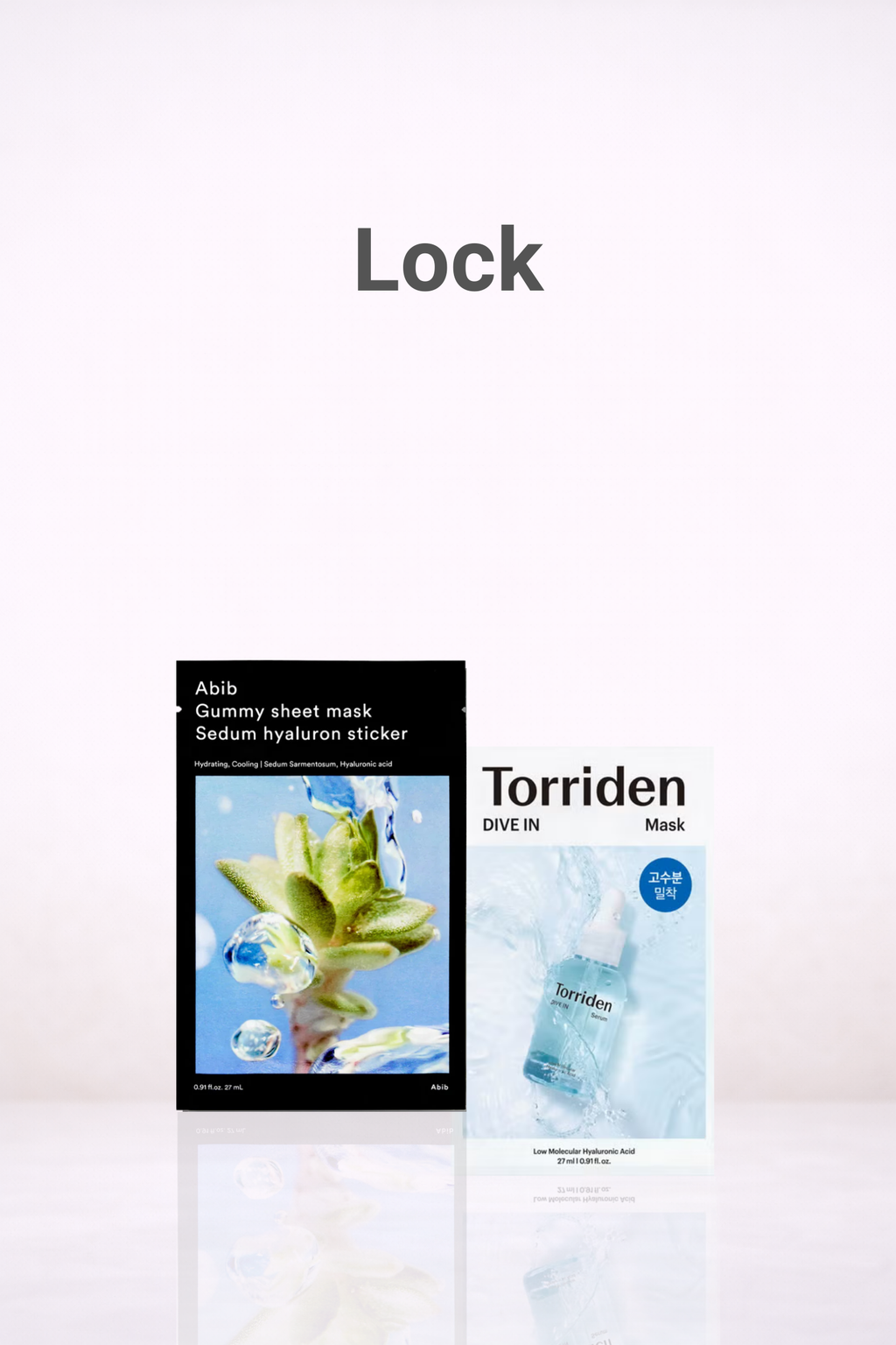 Step 3 lock sheet mask in the Korean firming and support ritual to help lock in moisture and support skin balance