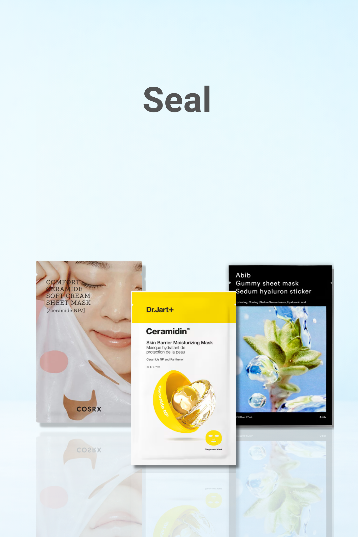 Step 2 seal sheet mask in the Korean daily hydration ritual to help lock in moisture and support skin comfort