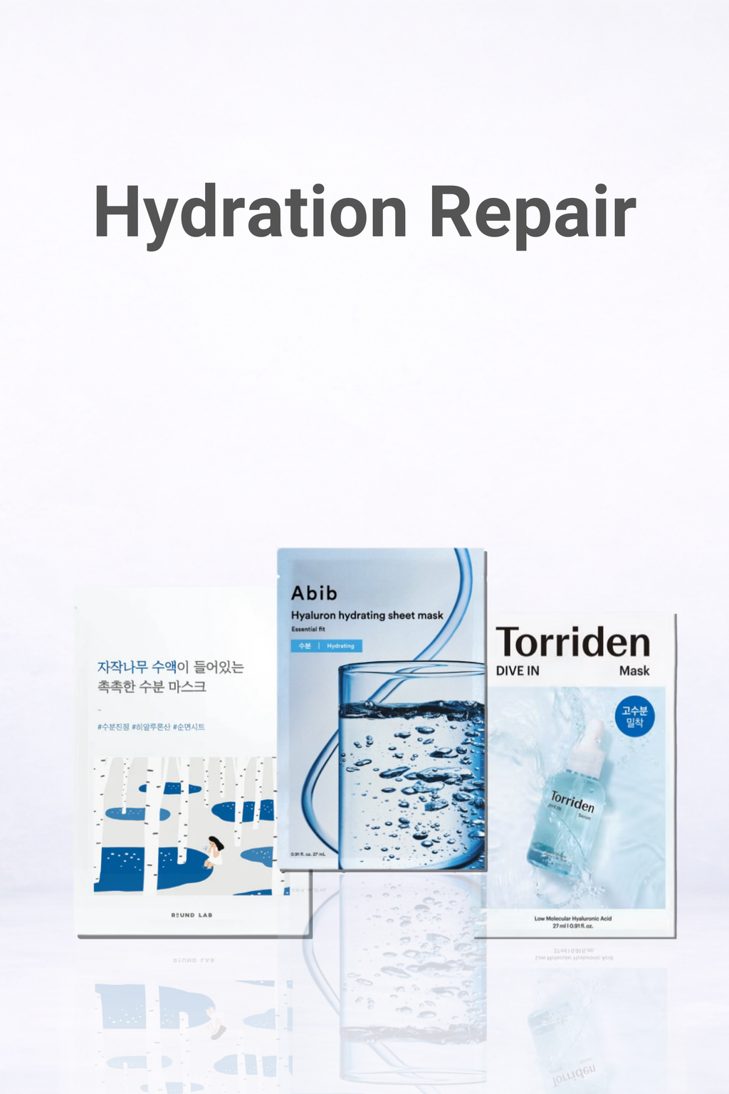 Step 2 hydration repair sheet mask in the Korean post-workout cooling ritual to help restore moisture and skin comfort